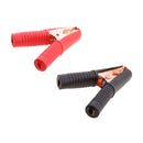 1 Pair Jump Starter Alligator Clamps Battery Insulated Electrode Clips for Car