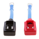 1 Pair Car Positive+Negative Battery Extension Cable Wire Connector Terminal