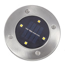 2Pcs 4 LED Solar Powered Buried Light Under Ground Lamp Outdoor Pathway Garden