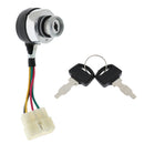 Universal 4 Wire Ignition Switch Lock 2 Position + 2 keys for Car Motorcycle