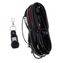 DC 9-12V LED DRL Roof Light Spotlight Wiring Harness Kit w/ Switch Relay Conversion Kit