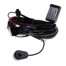 DC 9-12V LED DRL Roof Light Spotlight Wiring Harness Kit w/ Switch Relay Conversion Kit