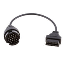19 Pin OBD1 To 16 Pin OBD2 Converter Adapter Diagnostic Cable For Porsche