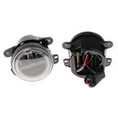 2 Pieces 4'' 30W LED Fog Light White RGB Halo Ring for Jeep Wrangler LJ JK Dodge