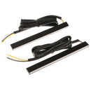 1 Pair Car Daytime Running Fog Driving Light Turn Signal Lamp White and Amber