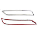 Pack of 4 Front Rear Fog Light Frame Cover Trim Decor Replace for Buick Envision Sliver
