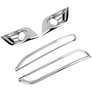 Pack of 4 Front Rear Fog Light Frame Cover Trim Decor Replace for Buick Envision Sliver