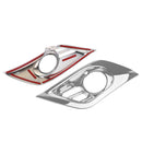 Pack of 4 Front Rear Fog Light Frame Cover Trim Decor Replace for Buick Envision Sliver