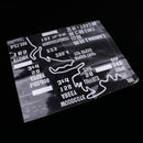 Car Auto Body Sticker Funny Race Track Rear Windshield Window Decal White