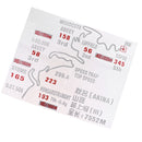 Car Auto Body Sticker Funny Race Track Rear Windshield Window Decal White