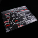 Car Auto Body Sticker Funny Race Track Rear Windshield Window Decal White