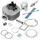 Cylinder Piston Kit W/ Rings Gaskets with Spark Plug Replace for Suzuki LT 80 1987-2006