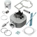Cylinder Piston Kit W/ Rings Gaskets with Spark Plug Replace for Suzuki LT 80 1987-2006