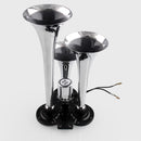 12V-24V Car 110-135dB Triple Trumpet Train Air Horn with Electric Solenoid