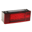 2 Pieces LED Square Lights Trailer Side Lamp License Plate Lamp Wiring Kit