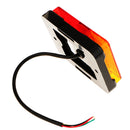 2 Pieces 10-30V LED Square Lights Trailer Side Lamp License Plate Lamp
