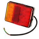 2 Pieces 10-30V LED Square Lights Trailer Side Lamp License Plate Lamp