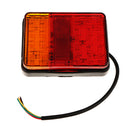 2 Pieces 10-30V LED Square Lights Trailer Side Lamp License Plate Lamp