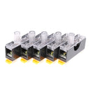 5 Sets DIN Rail Plastic Fuse Holder Base with FS101 Fuses 250V 10A 6*30mm