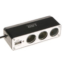 3 Way USB Plug Charger Socket Splitter Cigarette Lighter for Universal