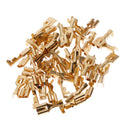 High Quality 50Pcs Brass Crimp Terminal Cable Locking Female Spade 6.3mm