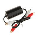 Car Stereo 2-Channels RCA Audio Noise Filter Suppressor Ground Loop Isolator 15A