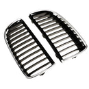 2 Pieces Car Front Bumper Hood Grille Grills For BMW M3 E90 E91 2005 - 2008