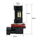 High Quality 2 Pcs Car LED Turn Signal Brake Light Indicator DRL H8 H11 28W