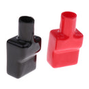 2 Pieces Car Auto Battery Terminal Clamp Clips Protection Covers Black+Red