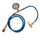 Universal Auto Car AC R134a U-Charge Charging Hose with Gauge