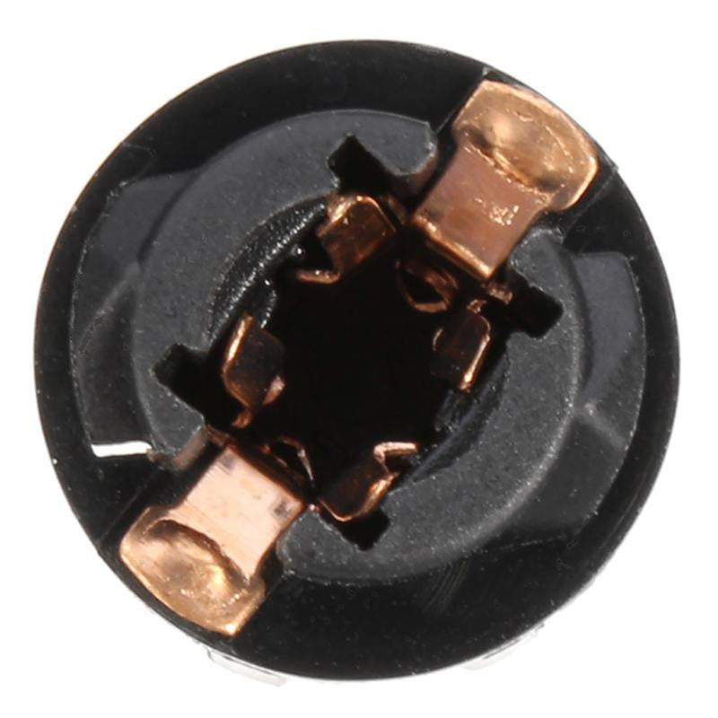 10 Pieces Auto Car Instrument Panel Lamp Dash Light T5 Twist Lock Sockets Base