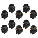10 Pieces Auto Car Instrument Panel Lamp Dash Light T5 Twist Lock Sockets Base