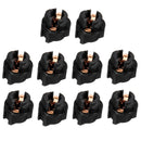 10 Pieces Auto Car Instrument Panel Lamp Dash Light T5 Twist Lock Sockets Base