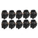 10 Pieces Auto Car Instrument Panel Lamp Dash Light T5 Twist Lock Sockets Base