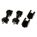 1 Pair Hood Lock Latch Bracket Buckle Hold Down Black for Jeep TJ 1997-2007