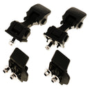1 Pair Hood Lock Latch Bracket Buckle Hold Down Black for Jeep TJ 1997-2007