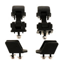 1 Pair Hood Lock Latch Bracket Buckle Hold Down Black for Jeep TJ 1997-2007
