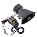 Universal 12V Car Van Alarm Police Fire Loud Speaker Air Horn Black 100W