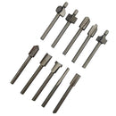 10 Pieces 3mm Straight Shank HSS Woodworking Mini Rotary Router Bits Tools