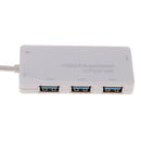 USB 3.0 HUB 4-Port USB Hub with 4 USB 3.0 Ports for Microsoft Computers PC White