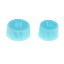 1 Pair Air Conditioning R134a Charging Service High Low Side Port Caps Blue