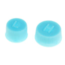 1 Pair Air Conditioning R134a Charging Service High Low Side Port Caps Blue