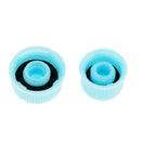 1 Pair Air Conditioning R134a Charging Service High Low Side Port Caps Blue