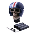 Skull Head Style Universal Car Truck Manual Stick Gear Shift Lever Knob Blue