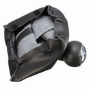 PU Leather Gear Shift Knob 5-Speed Black Cap for Peugeot 207 307 CC 308