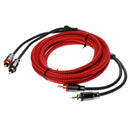 High Quality 300cm Male RCA Car Audio Power Cable Conversion Kit for DVD Player, Subwoofer, Digital Satellite Receivers