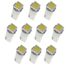 10pcs White T5 5050 LED Car Dash/Meter/Reading Light Lamp for Universal