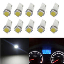 10pcs White T5 5050 LED Car Dash/Meter/Reading Light Lamp for Universal