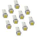10pcs White T5 5050 LED Car Dash/Meter/Reading Light Lamp for Universal