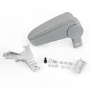 Leatherette Car Armrest Storage Box Tray Organizer for 1998-2007 VW Golf 4 Bora MK4 Gray